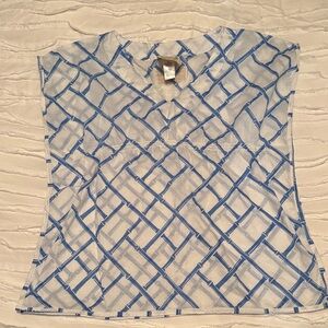 The Beaufort Bonnet Company Blue Lattice Kids Swim Coverup